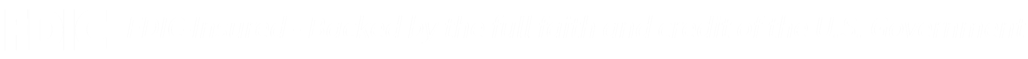 FDIC-Insured - Backed by the full faith and credit of the U.S. Government